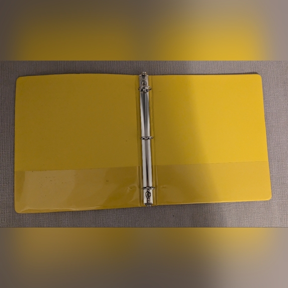 Yellow Laurier 3-Ring Binder - Picture 2 of 2